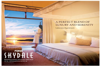 Book 2 & 3 BHK luxury apartments @ Rs. 90 Lacs at Purva Skydale in Bangalore